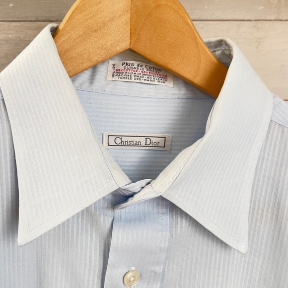 Vintage Christian Dior Chemise plus dé coton Made In USA - Picture 2 of 12